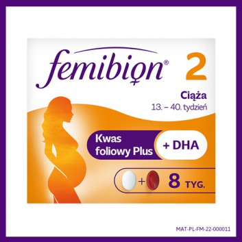 Femibion 2 Ciąża, 56 tabletek + 56 kapsułek - obrazek 1 - Apteka internetowa Melissa