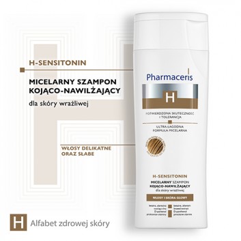 PHARMACERIS H SENSITONIN Micelarny szampon kojąco-nawilżający do skóry wrażliwej - 250 ml - obrazek 2 - Apteka internetowa Melissa