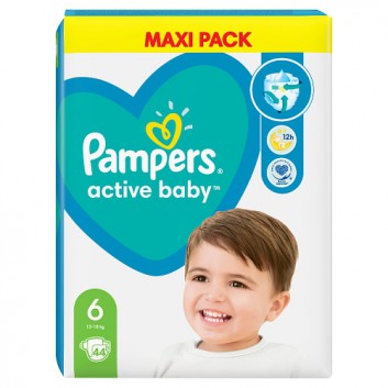 Pampers Pieluchy Active Baby rozmiar 6, 44 sztuki pieluszek  - obrazek 2 - Apteka internetowa Melissa