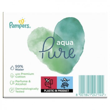 Pampers Aqua Pure chusteczki nawilżane, 9 x 48 sztuk - obrazek 5 - Apteka internetowa Melissa