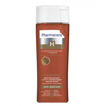 PHARMACERIS H KERATINEUM Skoncentrowany szampon wzmacniający do włosów osłabionych - 250 ml - obrazek 1 - Apteka internetowa Melissa