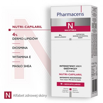 PHARMACERIS N NUTRI CAPILARIL Intensywny krem odżywczy do twarzy - 50 ml - obrazek 3 - Apteka internetowa Melissa