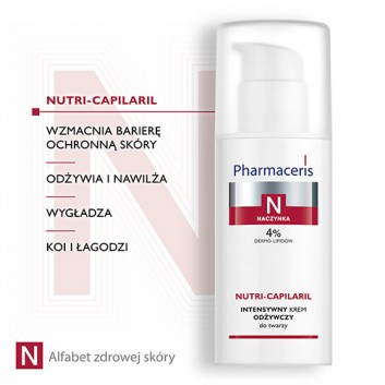 PHARMACERIS N NUTRI CAPILARIL Intensywny krem odżywczy do twarzy - 50 ml - obrazek 4 - Apteka internetowa Melissa