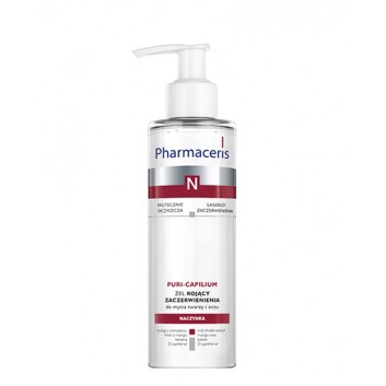 Pharmaceris N Puri-Capilium, żel kojący zaczerwienienia, do mycia twarzy i oczu, 190 ml