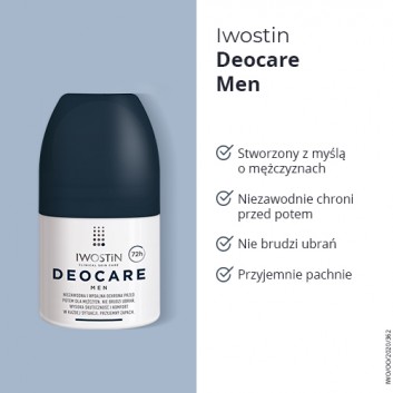 Iwostin Deocare Men antyperspirant w kulce - 50 ml - cena, opinie, właściwości  - obrazek 2 - Apteka internetowa Melissa