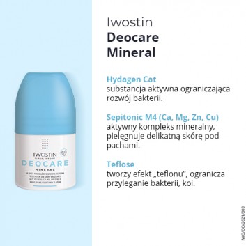 Iwostin Deocare Mineral antyperspirant w kulce - 50 ml - cena, opinie, właściwości  - obrazek 3 - Apteka internetowa Melissa