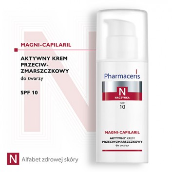 Pharmaceris N Magni-Capilaril, aktywny krem przeciwzmarszczkowy, SPF 10, 50 ml - obrazek 2