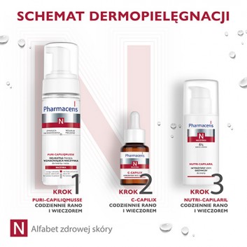 Pharmaceris N Puri-Capiliqmusse, delikatna pianka wzmacniająca naczynka, do mycia twarzy i oczu, 150 ml - obrazek 6