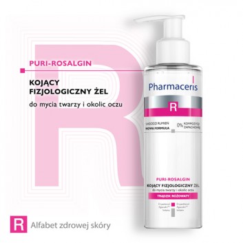 Pharmaceris R PURI-ROSALGIN, kojący fizjologiczny żel do mycia twarzy i okolic oczu, 190 ml - obrazek 2