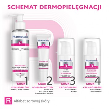 Pharmaceris R PURI-ROSALGIN, kojący fizjologiczny żel do mycia twarzy i okolic oczu, 190 ml - obrazek 6