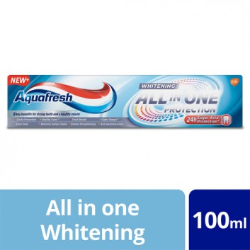 Aquafresh All In One Protection Whitening, 100 ml - obrazek 9 - Apteka internetowa Melissa