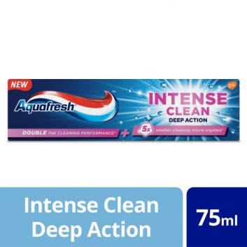 Aquafresh Intense Clean Deep Action Pasta do zębów - 75 ml - cena, opinie, właściwości  - obrazek 1 - Apteka internetowa Melissa