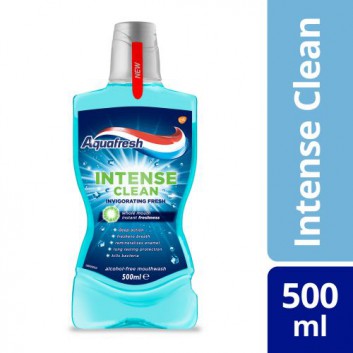Aquafresh Intense Clean Invigorating Fresh Płyn do płukania jamy ustnej - 500 ml - cena,opinie, właściwości  - obrazek 1 - Apteka internetowa Melissa