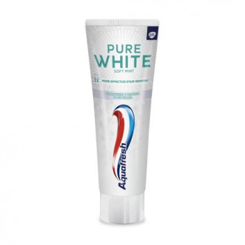 Aquafresh Pure White Soft Mint Pasta do zębów z fluorkiem - 75 ml - cena, opinie, stosowanie  - obrazek 4 - Apteka internetowa Melissa