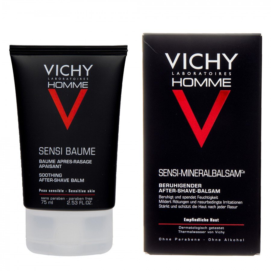 VICHY HOMME SENSI-BAUME Balsam po goleniu - 75 ml - cena, opinie, właściwości - obrazek 2 - Apteka internetowa Melissa