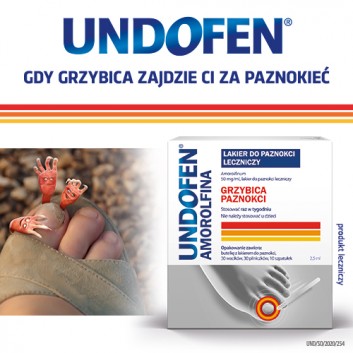 Undofen Amorolfina, 50 mg/ml, lakier do paznokci leczniczy, 2,5 ml - obrazek 3