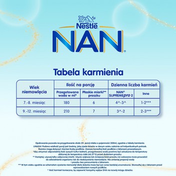 NESTLE NAN SUPREME PRO 2 Mleko modyfikowane w proszku po 6 miesiącu, 800 g - obrazek 5 - Apteka internetowa Melissa