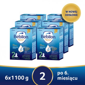 Bebilon 2 z Pronutra-Advance Mleko modyfikowane w proszku, 6 x 1100 g, Dla niemowląt od 6 miesiąca życia, cena, opnie, stosowanie  - obrazek 1 - Apteka internetowa Melissa