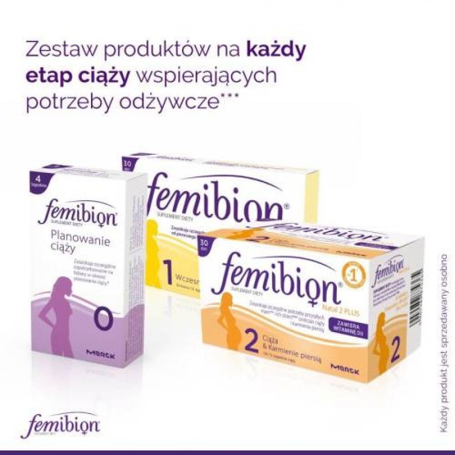    FEMIBION NATAL 2 PLUS - 30 tabl. + 30 kaps. Dla kobiet w ciąży i karmiących - cena, opinie, właściwości - obrazek 6 - Apteka internetowa Melissa