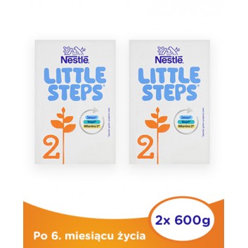 Nestle LITTLE STEPS 2 Mleko następne dla niemowląt powyżej 6 miesiąc - 2 x 600 g - cena, dawkowanie, opinie - obrazek 1 - Apteka internetowa Melissa