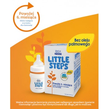 Nestle LITTLE STEPS 2 Mleko następne dla niemowląt powyżej 6 miesiąc - 2 x 600 g - cena, dawkowanie, opinie - obrazek 2 - Apteka internetowa Melissa