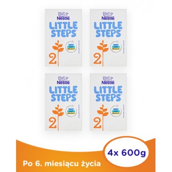 Nestle LITTLE STEPS 2 Mleko następne dla niemowląt powyżej 6 miesiąca - 4 x 600 g - cena, dawkowanie, opinie - obrazek 1 - Apteka internetowa Melissa