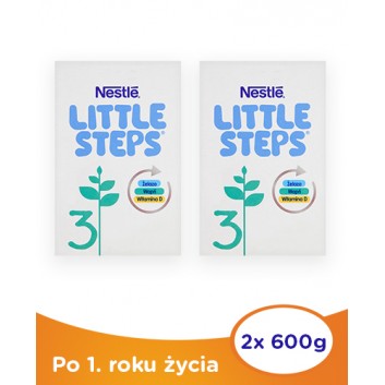Nestle LITTLE STEPS 3 Mleko modyfikowane dla dzieci po 1 roku - 2 x 600 g - uzupełnienie diety - cena, dawkowanie, opinie - obrazek 1 - Apteka internetowa Melissa