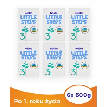 Nestle LITTLE STEPS 3 Mleko modyfikowane dla dzieci po 1 roku - 6 x 600 g - uzupełnienie diety - cena, dawkowanie, opinie - obrazek 1 - Apteka internetowa Melissa