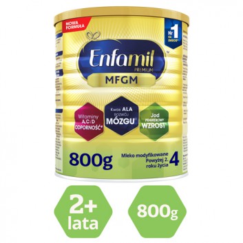 Enfamil 4 Premium MFGM powyżej 2 roku życia Mleko modyfikowane - 800 g - cena, opinie, właściwości  - obrazek 2 - Apteka internetowa Melissa