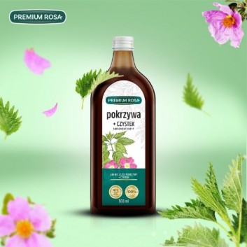 Premium Rosa Sok Pokrzywa + Czystek, 500 ml, cena, opinie, wskazania - obrazek 2 - Apteka internetowa Melissa