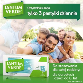 TANTUM VERDE Smak eukaliptusowy, 20 past.na ból gardła i stany zapalne jamy ustnej - obrazek 4