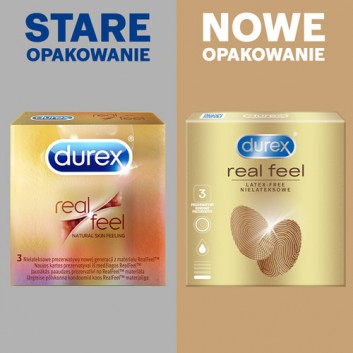 DUREX REAL FEEL Prezerwatywy nowej generacji nie-lateksowe - 3 szt. - obrazek 4 - Apteka internetowa Melissa