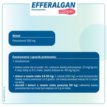 EFFERALGAN 300 mg - 10 czop. - cena, opinie, właściwości - obrazek 3 - Apteka internetowa Melissa