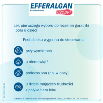 EFFERALGAN 80 mg - 10 czop. - cena, opinie, skład - obrazek 2 - Apteka internetowa Melissa