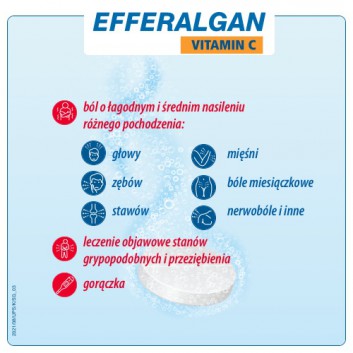 EFFERALGAN VITAMIN C 200 mg, 20 tabletek - obrazek 2 - Apteka internetowa Melissa