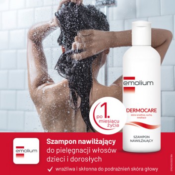 Emolium Dermocare, nawilżający szampon do włosów, 200 ml - obrazek 2
