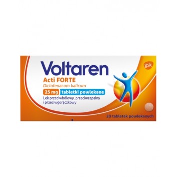 VOLTAREN ACTI FORTE przeciwbólowy i przeciwzapalny, 20 tabletek - obrazek 1 - Apteka internetowa Melissa
