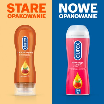 DUREX PLAY MASSAGE 2w1 Stymulujący nawilżający żel intymny do masażu z pobudzającą Guaraną, 200 ml - obrazek 4
