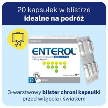 Enterol, 250 mg, kapsułki, 20 szuk - obrazek 5