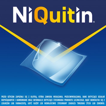 Niquitin przezroczysty, 14 mg/24 h, system transdermalny 78 mg, stopień 2, plastry, 7 sztuk - obrazek 2