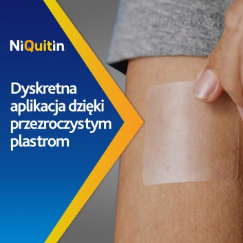 Niquitin przezroczysty, 14 mg/24 h, system transdermalny 78 mg, stopień 2, plastry, 7 sztuk - obrazek 3