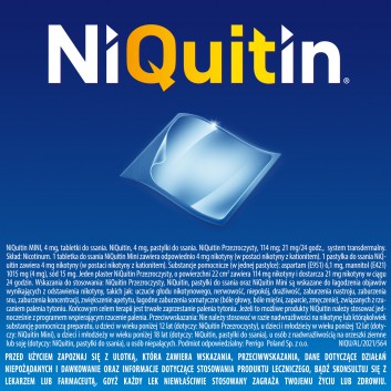 Niquitin przezroczysty, 14 mg/24 h, system transdermalny 78 mg, stopień 2, plastry, 7 sztuk - obrazek 10