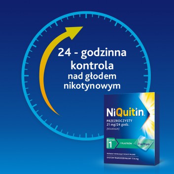 NIQUITIN 21 mg/24 h - 7 plast. na rzucenie palenia - obrazek 4 - Apteka internetowa Melissa
