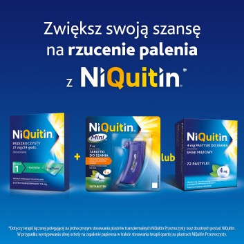NIQUITIN 21 mg/24 h, 7 plastrów na rzucenie palenia - obrazek 12 - Apteka internetowa Melissa