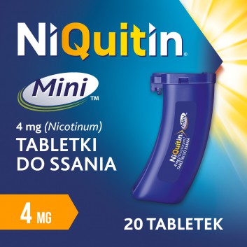 NIQUITIN MINI 4 mg, 20 tabl. na rzucanie palenia - obrazek 3 - Apteka internetowa Melissa