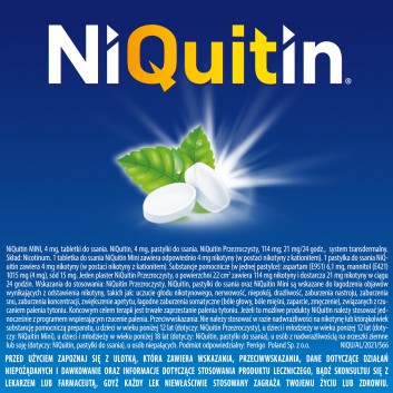 Niquitin Mini, 4 mg, tabletki do ssania, 20 sztuk - obrazek 11