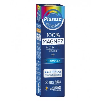 Plusssz 100% Magnez Forte + B-complex - 20 tabl. mus. - cena, opinie, właściwości  - obrazek 1 - Apteka internetowa Melissa