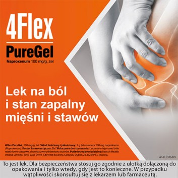 4FLEX PureGel żel przeciwbólowy i przeciwzapalny,100 g - obrazek 6 - Apteka internetowa Melissa