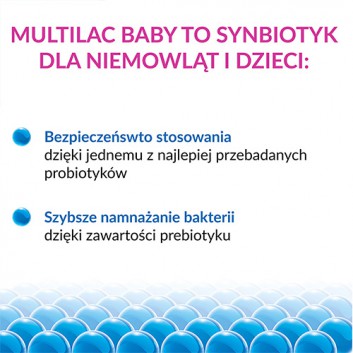 Multilac Baby Synbiotyk, 2 x 5 ml  - obrazek 2 - Apteka internetowa Melissa