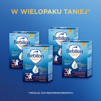 Bebilon 3 z Pronutra-Advance Mleko modyfikowane w proszku, 4 x 1100 g Dla dzieci powyżej 1. roku życia - obrazek 8 - Apteka internetowa Melissa